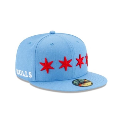 Chicago Bulls Gorra | New Era 2019 NBA Authentics City Series Alt 59fifty Fitted Cap Mexico - Azules